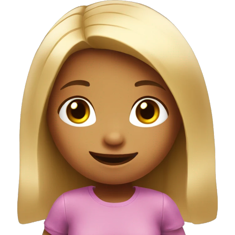 a little girl playing roblox emoji