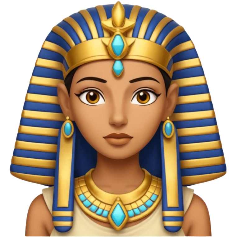 Pharaoh  female face character face only front face

 emoji