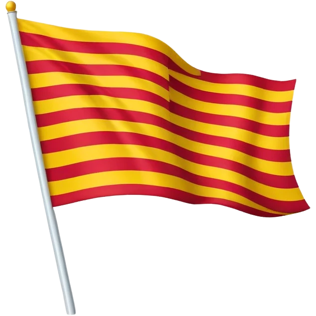 The flag of Catalonia emoji