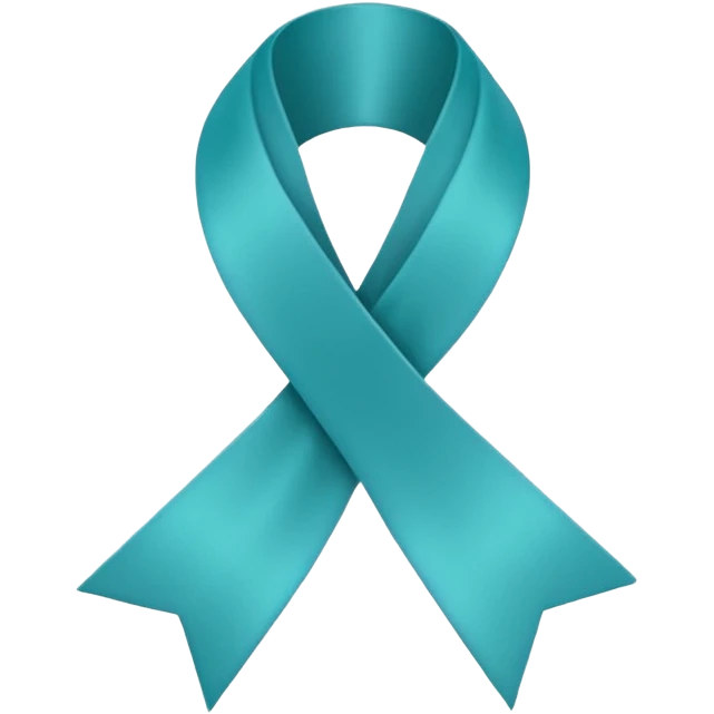 Teal ribbon with You Rock wording emoji
