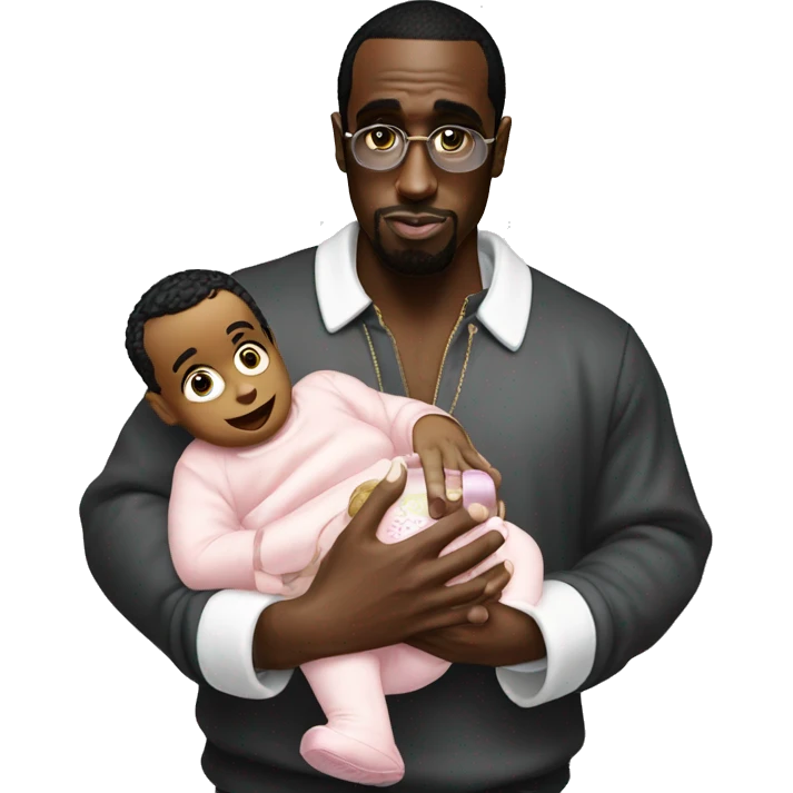 P Diddy holding baby oil  emoji