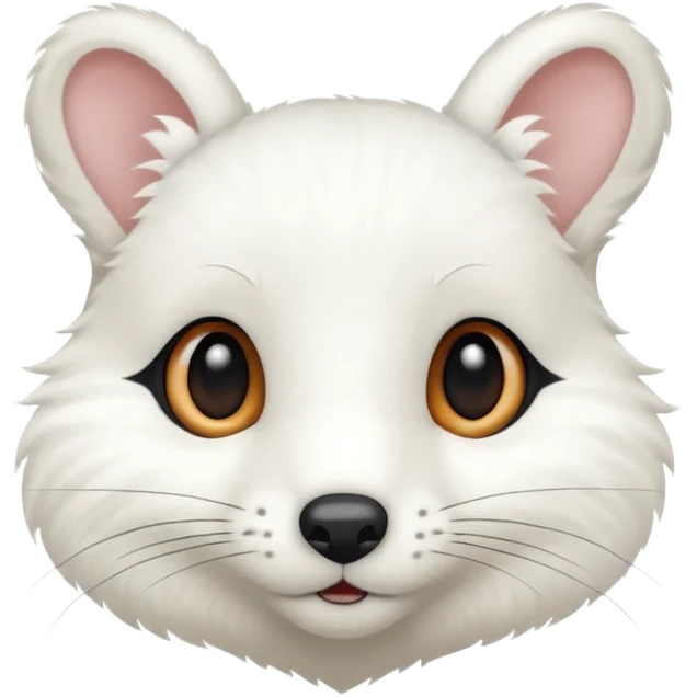 Quiero crear unos emojis del animal armiño blanco emoji