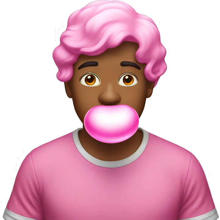 Bubble gum emoji
