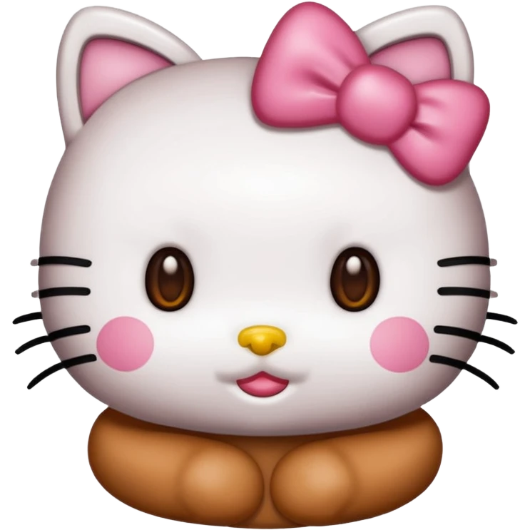 Hello kitty with a tan emoji