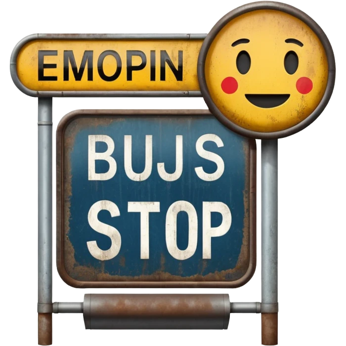 Bus Stop Signboard emoji