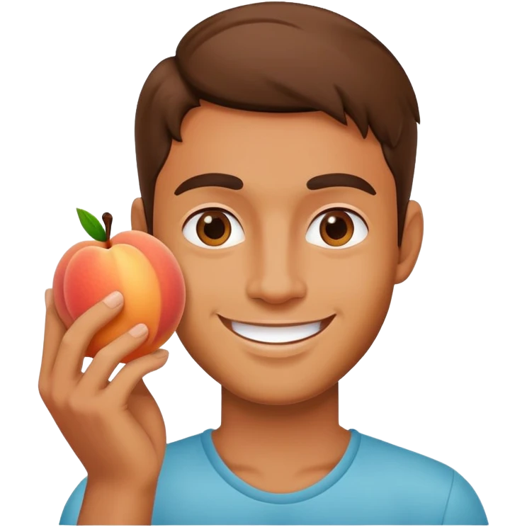 guy earning peach emoji