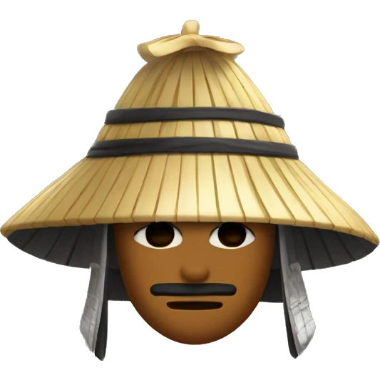 Samurai hat emoji