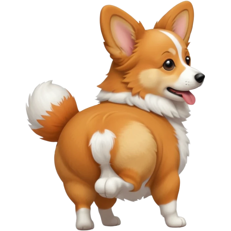 corgi shaking his butt  emoji