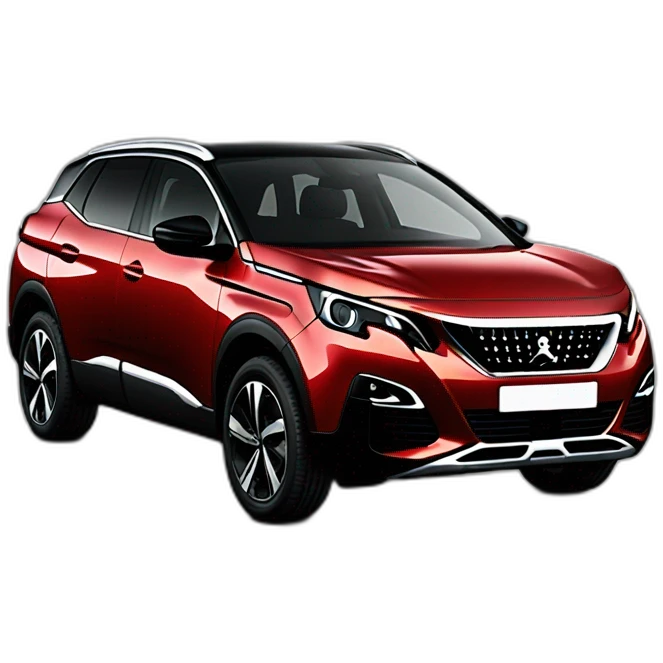 red and black peugeot 3008 emoji