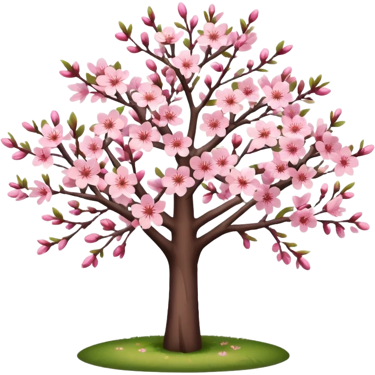 Sakura tree in the garden  emoji