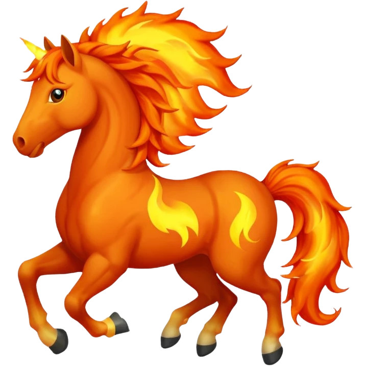 Fire horse emoji
