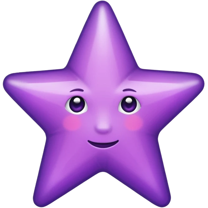 ✝️ i need an emoji purplr like this but only for my religion which is called Druze ( star with 5 points ) emoji