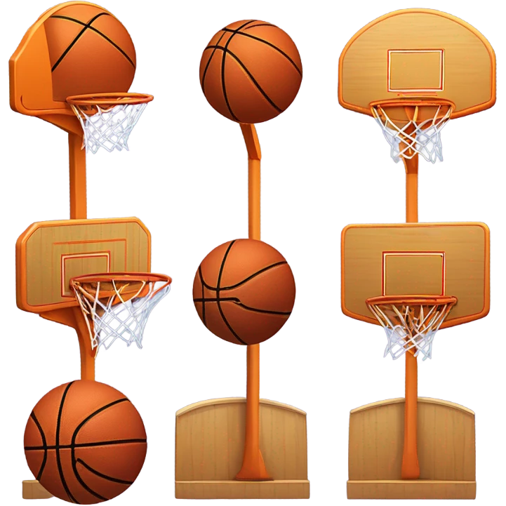 Basketball hoops emoji