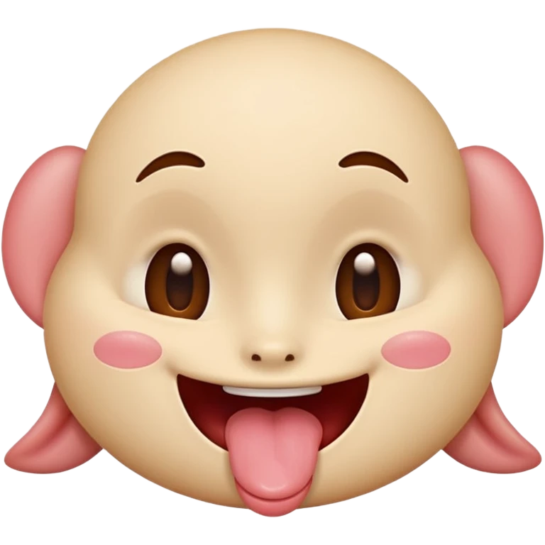 Face with tongue out, smiling and blushing and eyes rolled back  emoji