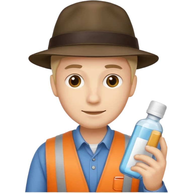 classic door-to-door salesman with a hat and sample case emoji