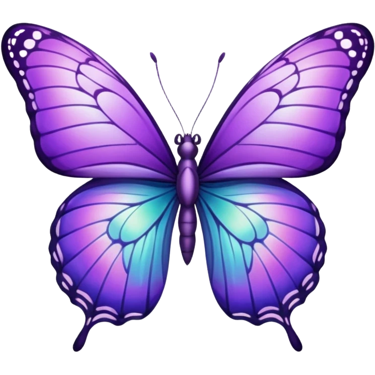 Purple butterfly emoji