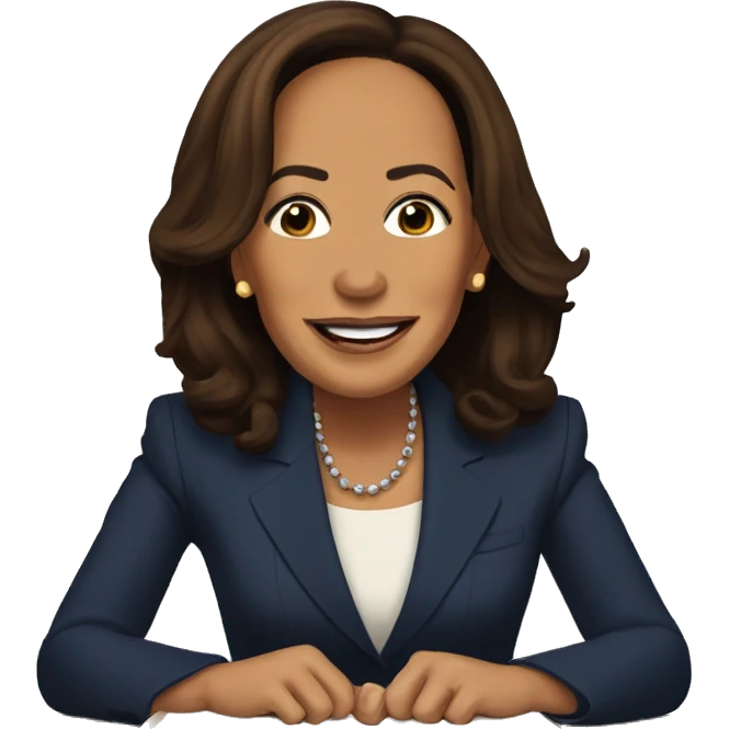 Kamala Harris giving a beautiful speech  emoji