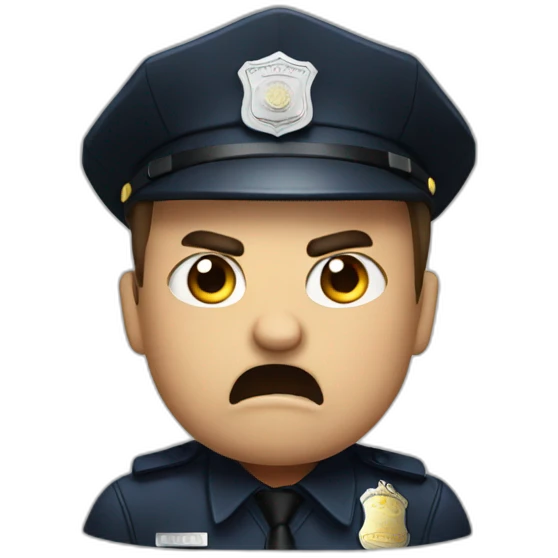 Angry cop emoji