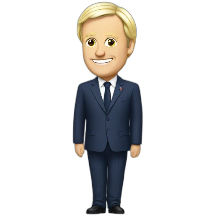 Macron sur marin le pen emoji