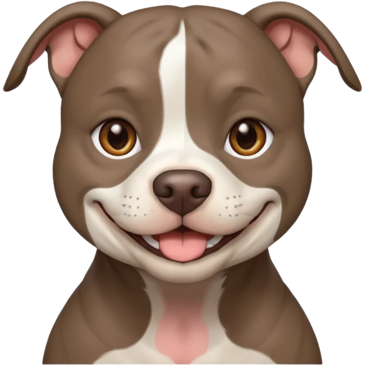 Completely Grey pitbull with one Long and Full darkBrown haired pretty Girl  emoji