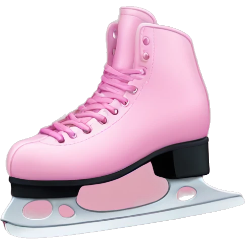 Pink skates emoji