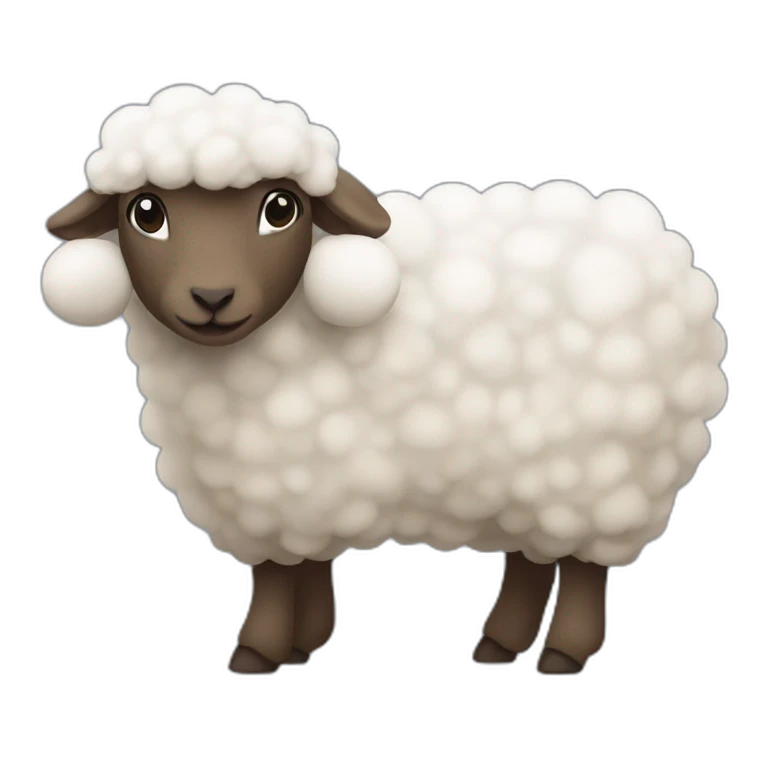Mouton avec une fille emoji