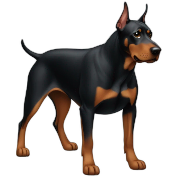  fat doberman emoji