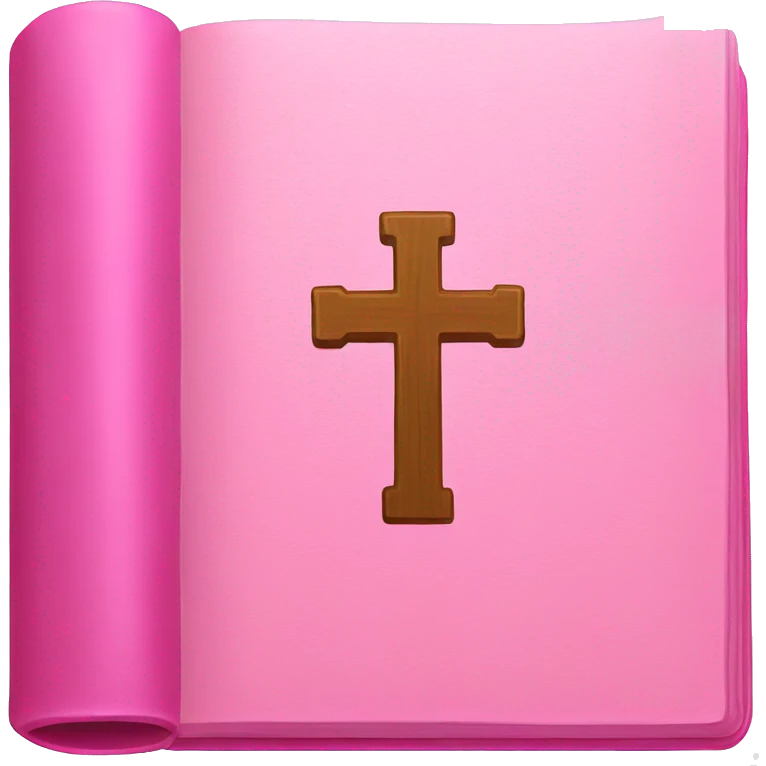 Pink bible emoji