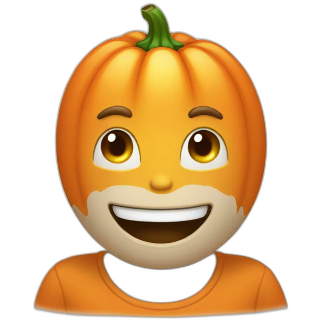 Chat citrouille emoji