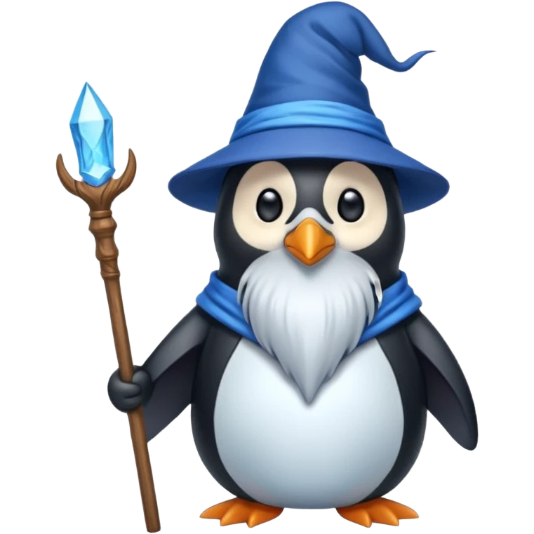 Penguin Wizard emoji