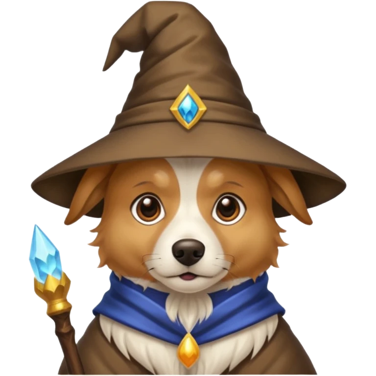 Dog wizard emoji