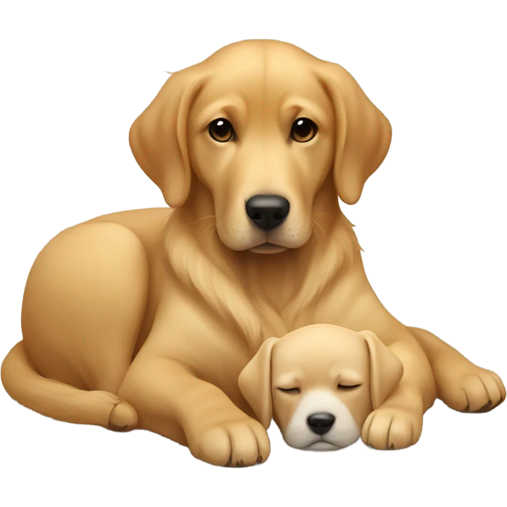 Dog with a baby emoji
