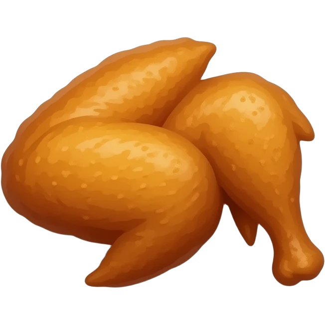 Make a emoji that hasA chicken wing on a plate emoji