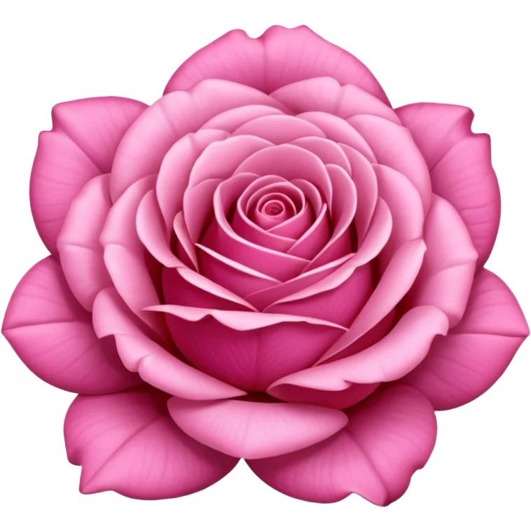 Pink rose emoji