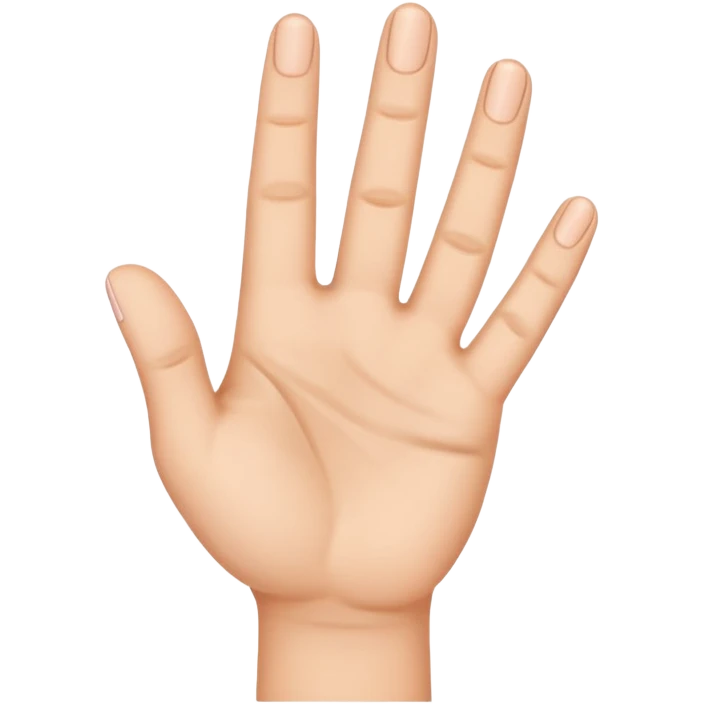 A hand that raises its first three fingers  emoji