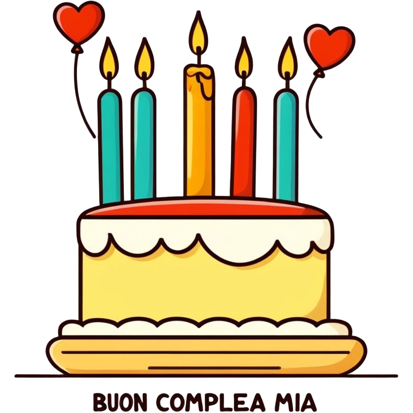 Buon compleanno amica mia ❤️ emoji