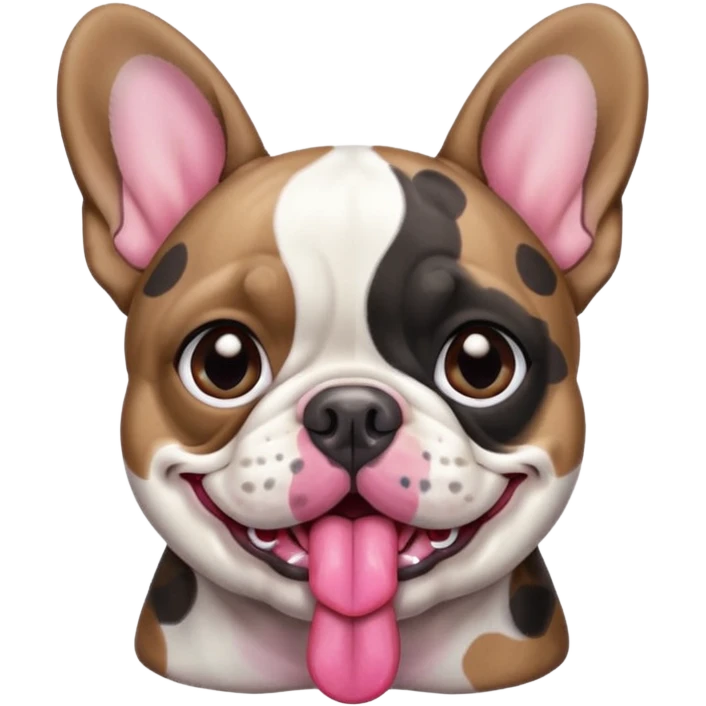 Bouledogue français merle emoji