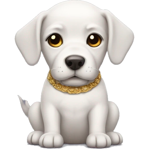 Cachorro com uma coroa  emoji