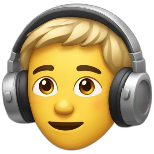 person listen music emoji