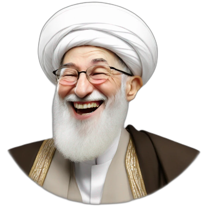 Khamenei laughing emoji