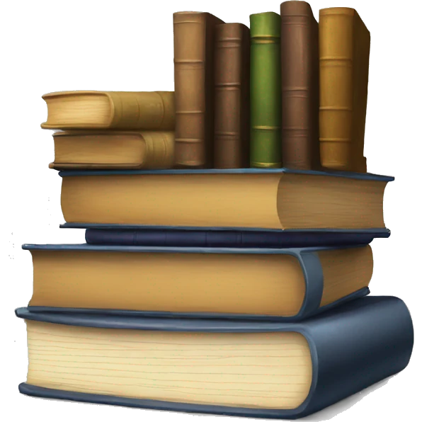 book stash next to CD emoji