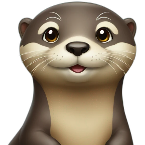 Loutre sur tortu emoji