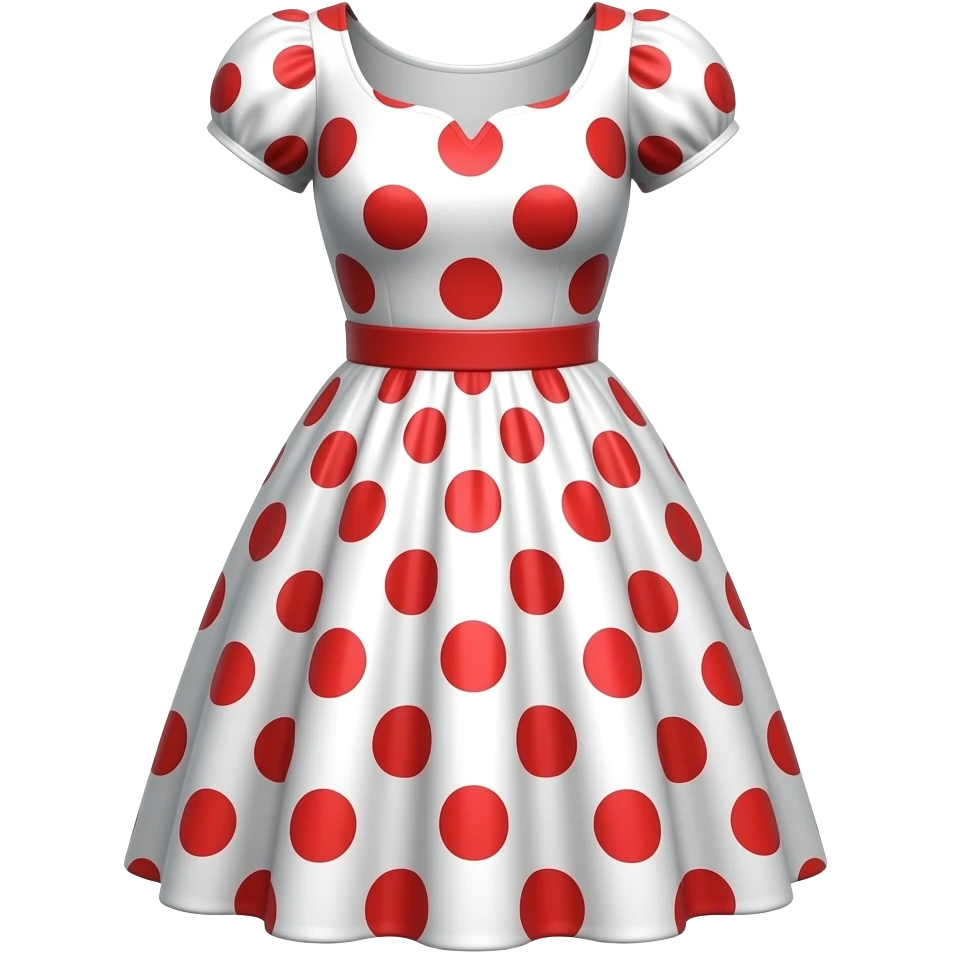 White with red polka dots emoji