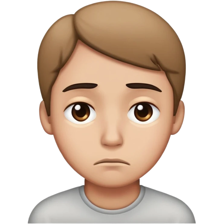 Sad side eye emoji