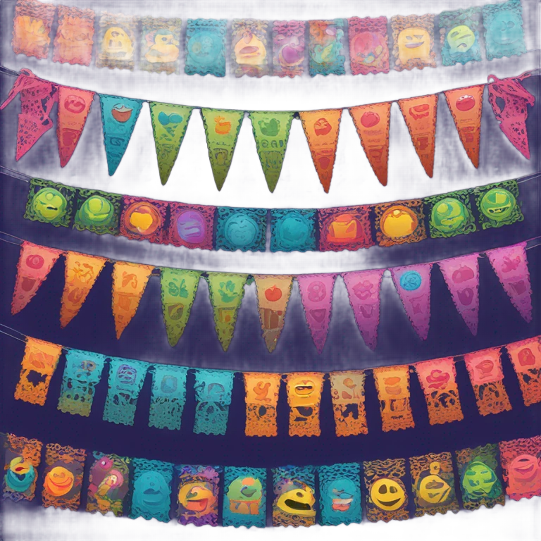 Painting picado emoji