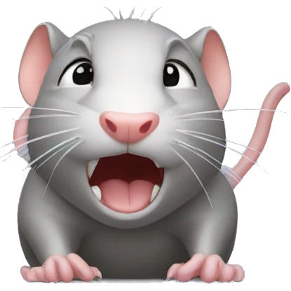  The rat is crying emoji