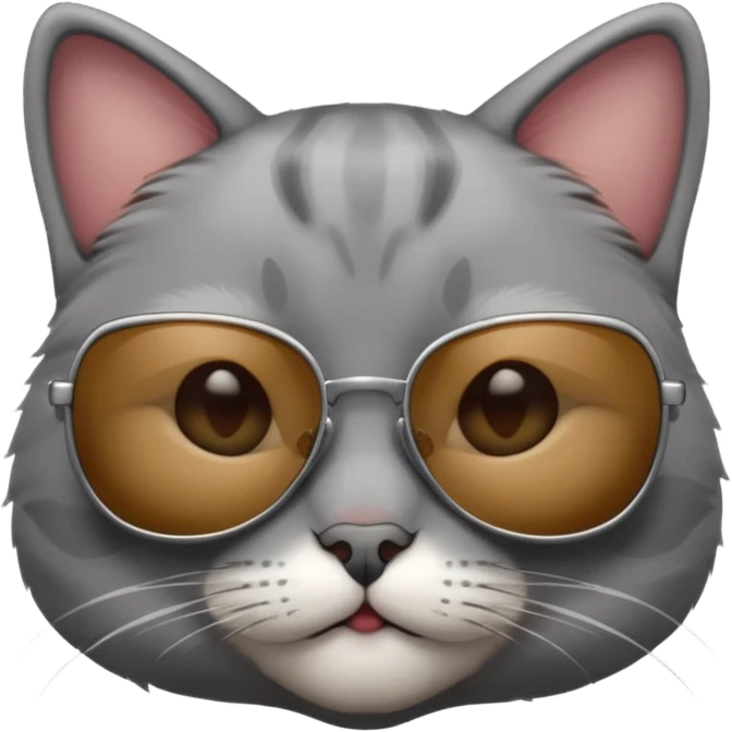 Cat wearing sunglasses emoji