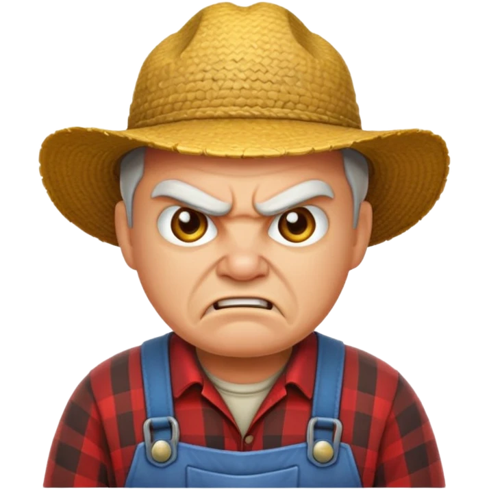 angry farmer  emoji