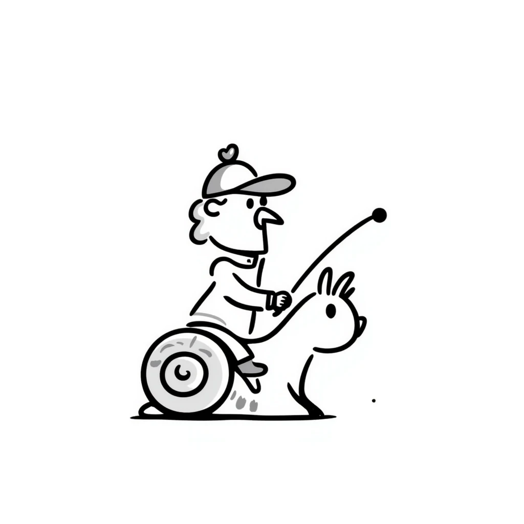 doodle style chicken jockey emoji