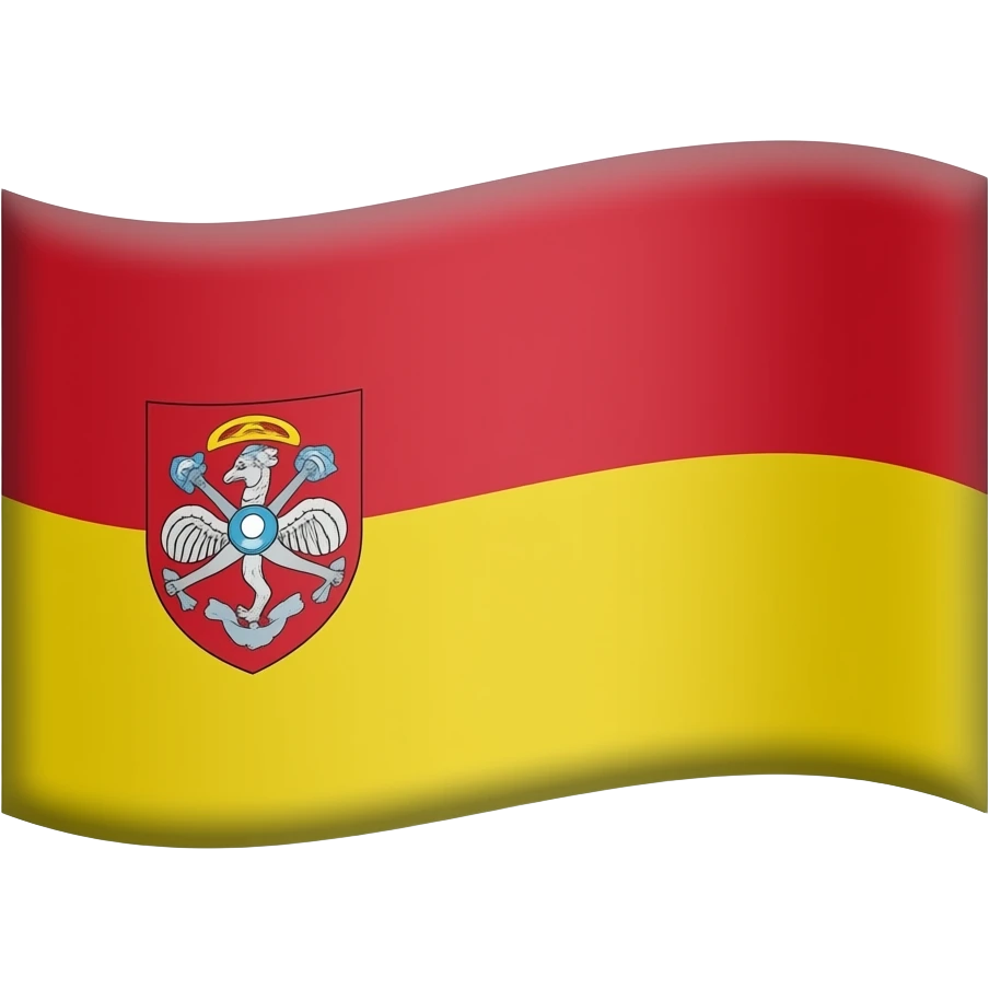 Flag of Sicily take it from official sites. Also called trinacria emoji